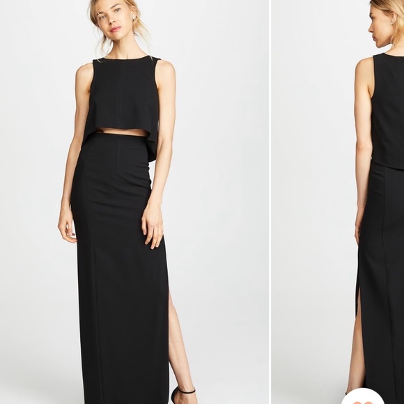Black Halo Kacie 2 piece Maxi Dress, Size 4 - Picture 1 of 6